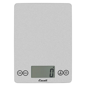 Escali Arti Glass Food Scale, Shiny Silver
