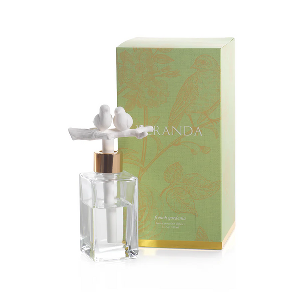 Veranda Porcelain Diffuser - French Gardenia Scent - Choose Your Favorite Nature Inspired Design