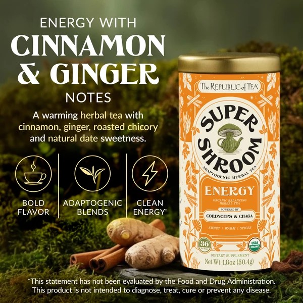 The Republic of Tea SuperShroom Energy Mushroom Tea