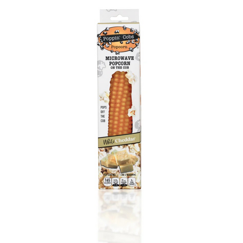 Poppin' Cobs- Popcorn on The Cob - Several Flavors to Choose From