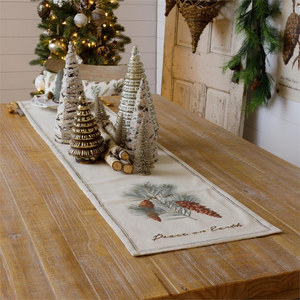 Reversible Table Runner - Peace On Earth