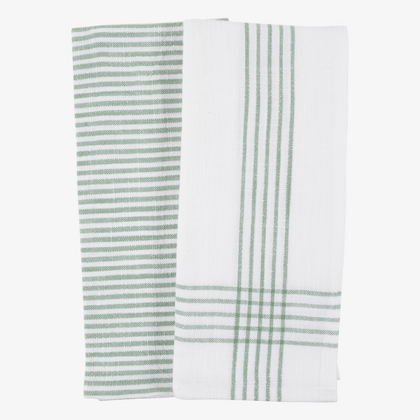 KAF Home Monaco Slubbed Kitchen Tea Towels (Set of 2) - 18" X 28" - Three Different Colors to Choose from