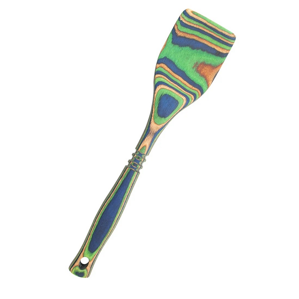 Pakkawood 12-Inch Spatula Peacock
