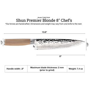 Premier Blonde Chef's 8"
