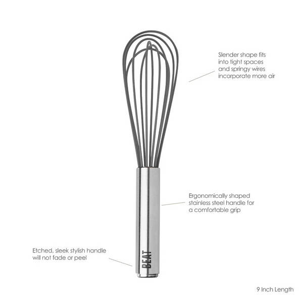 9" Silicone Beat Whisk