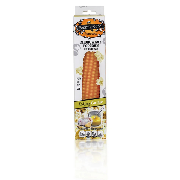 Poppin' Cobs- Popcorn on The Cob - Several Flavors to Choose From