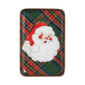 Holiday Tartan Tidbit Tray - 4 Styles to Choose From