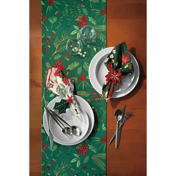 Amaryllis Christmas Napkin Set of 4