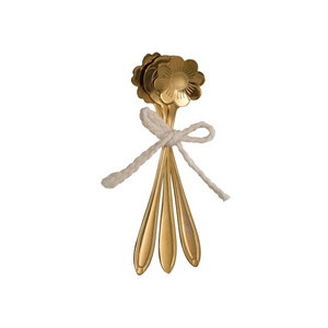 Bloom Stainless Steel Flower Spoons — 3-Piece Set