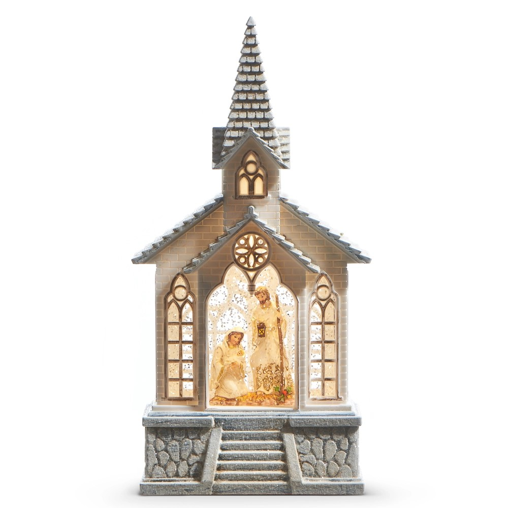 Holy Family Musical Lighted Water Lantern