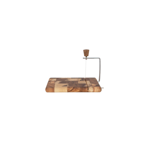 Suar Wood and Stainless-Steel Cheese Slicer