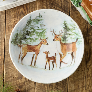Winter Cabin Dinnerware Collection - Dinner Plates & Serving Pieces