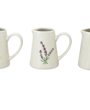 Botanical Emboss Creamer Pitcher - Choose from 4 Styles