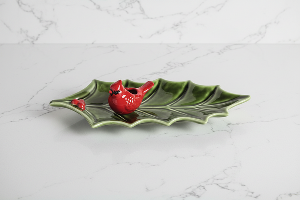 Holly Tray & Toothpick Set