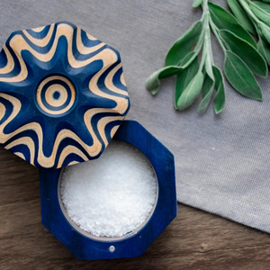 Island Bamboo Pakka Wood Salt Box Spice Cellar - Choose from DIfferent Colors