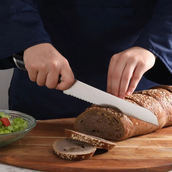 Helena Series 8" Bread Knife (Black) by Cangshan