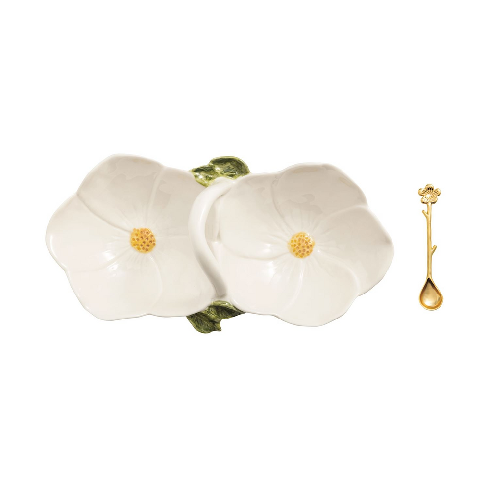 Flower Double Tidbit Set