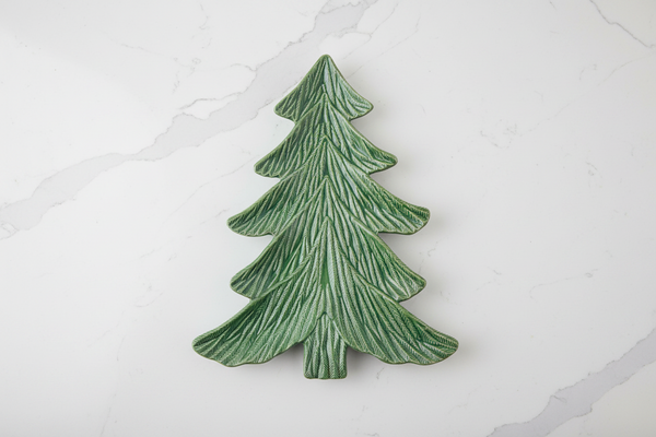 Platter Shaped like a Christmas tree