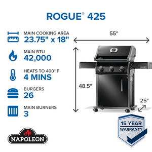 ROGUE 425 Grill - Choose Propane or Natural Gas