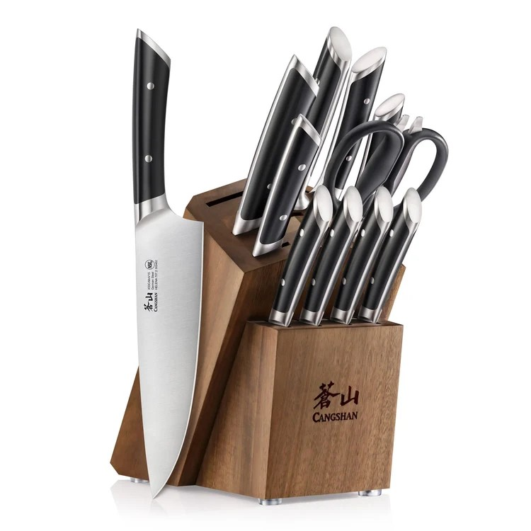 Helena 12pc Knife Block Set (Black) by Cangshan