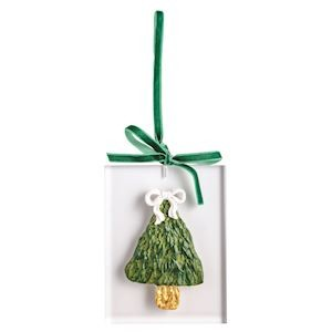 White Christmas Painted Acrylic Ornaments - 4 Styles to Choose From