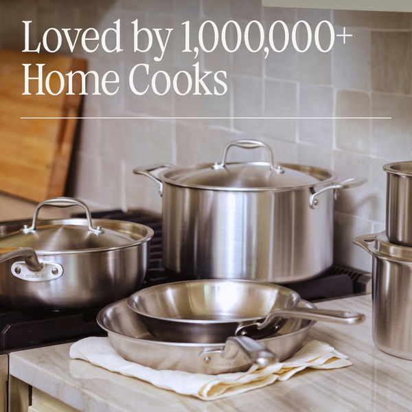 Made In Stainless Clad Frying Pan Set - Comes With 10" & 12" Frying Pan