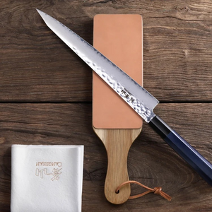 2-Sided Leather Paddle Strop by Cangshan