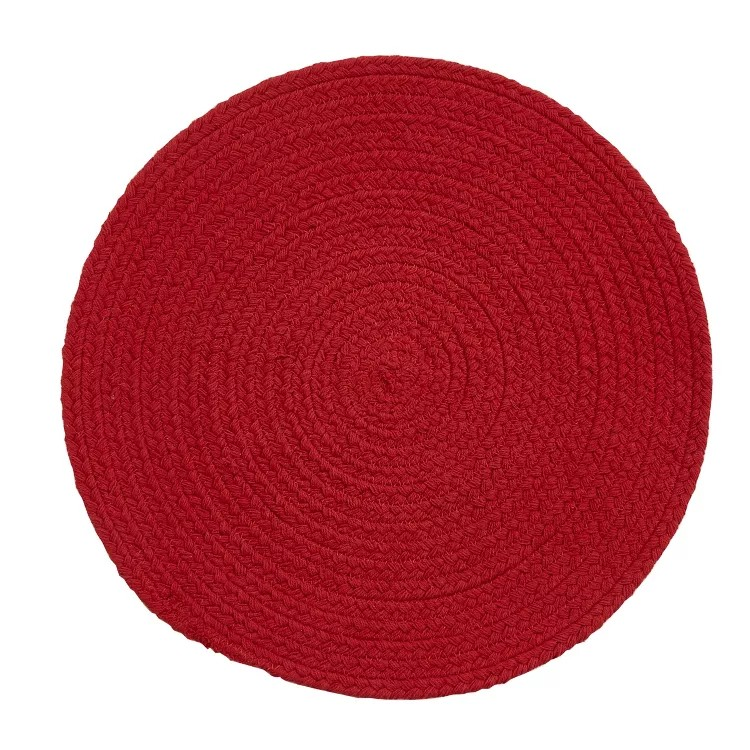 Essex Red Round Placemat - Red