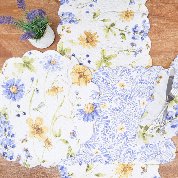 Lovely Blues Placemats - Choose from Round or Rectangle