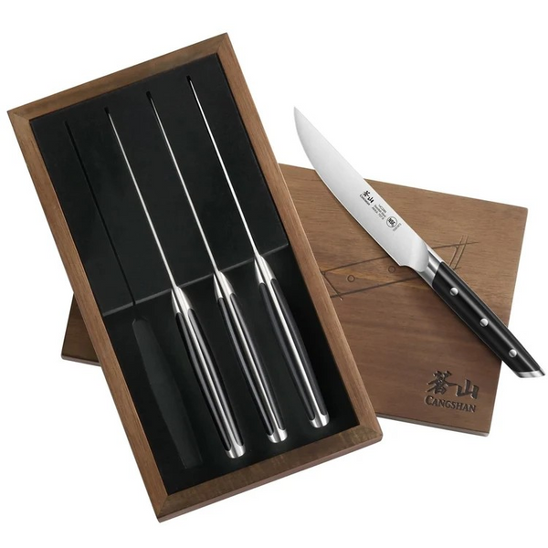 AKKA Series 4-Piece Steak Knife Set by Cangshan