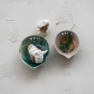 Glazed Ginger/Garlic Zester with Herb Stripper - Choose from Small or Large