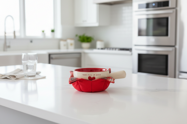 Winter Warm Heart Soup Crock Set - 3 Styles to Choose From