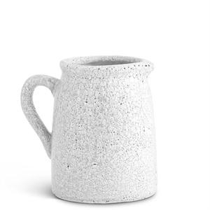 White Crackle Glazed Terracotta Pitcher - Choose from Small or Large