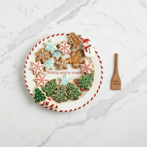 Holiday Cookie Platter with Spatula Set