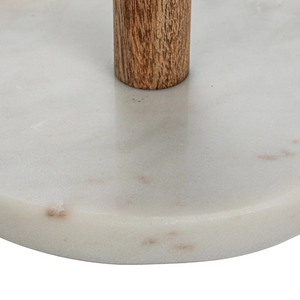 Mango Wood & Marble 6-Mug Rack