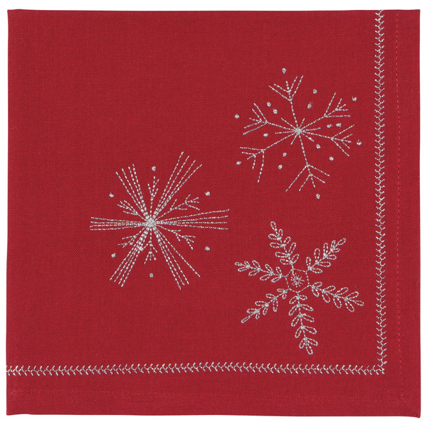 Snowflakes Christmas Napkins Set of 4