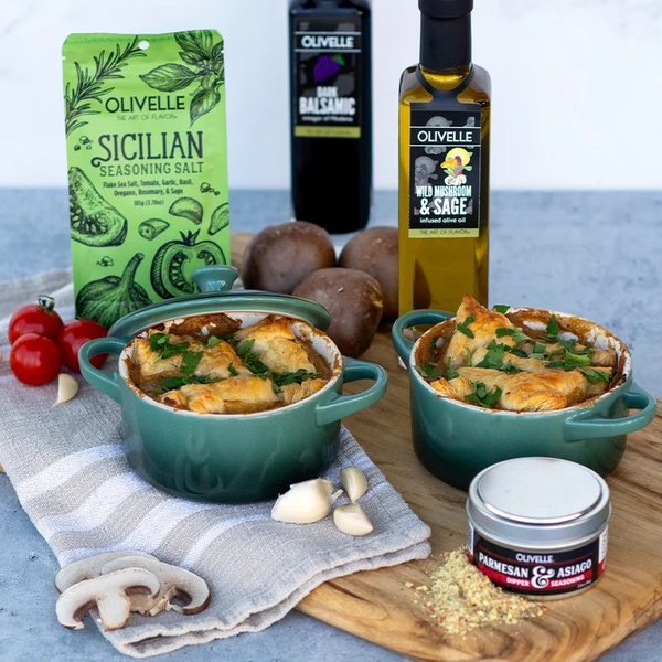 Wild Mushroom & Sage Infused Olive Oil by Olivelle