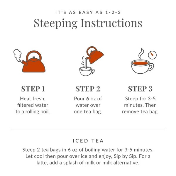 The Republic of Tea All Day Earl Grey Decaf Orange Marmalade Tea