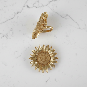 Gold Resin Sunflower accent