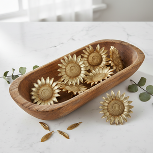Golden Sunflower Resin Accent