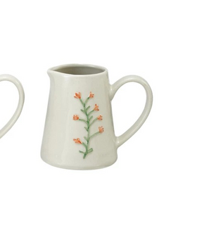 Botanical Emboss Creamer Pitcher - Choose from 4 Styles