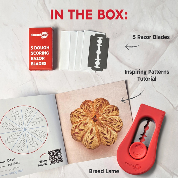 KneadAce Pro Sourdough Kit: 34oz Jar-Baskets-Bread Lame