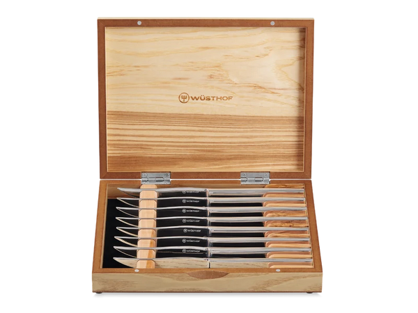 8-Piece Stainless Mignon Steak Knife Set by WÜSTHOF
