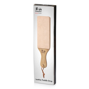 2-Sided Leather Paddle Strop by Cangshan