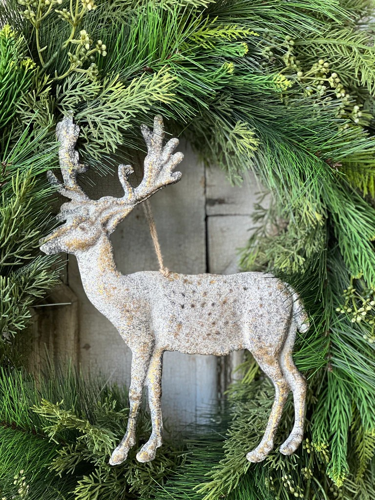 Deer Dusting Ornament | 12.5"