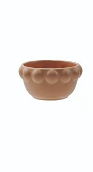 Stoneware Bowl With Ball Rim