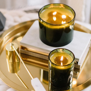 Thymes Frasier Fir Green Glass Candle