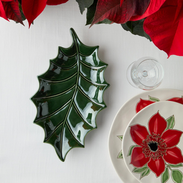 Festive Blooms Holly Plate