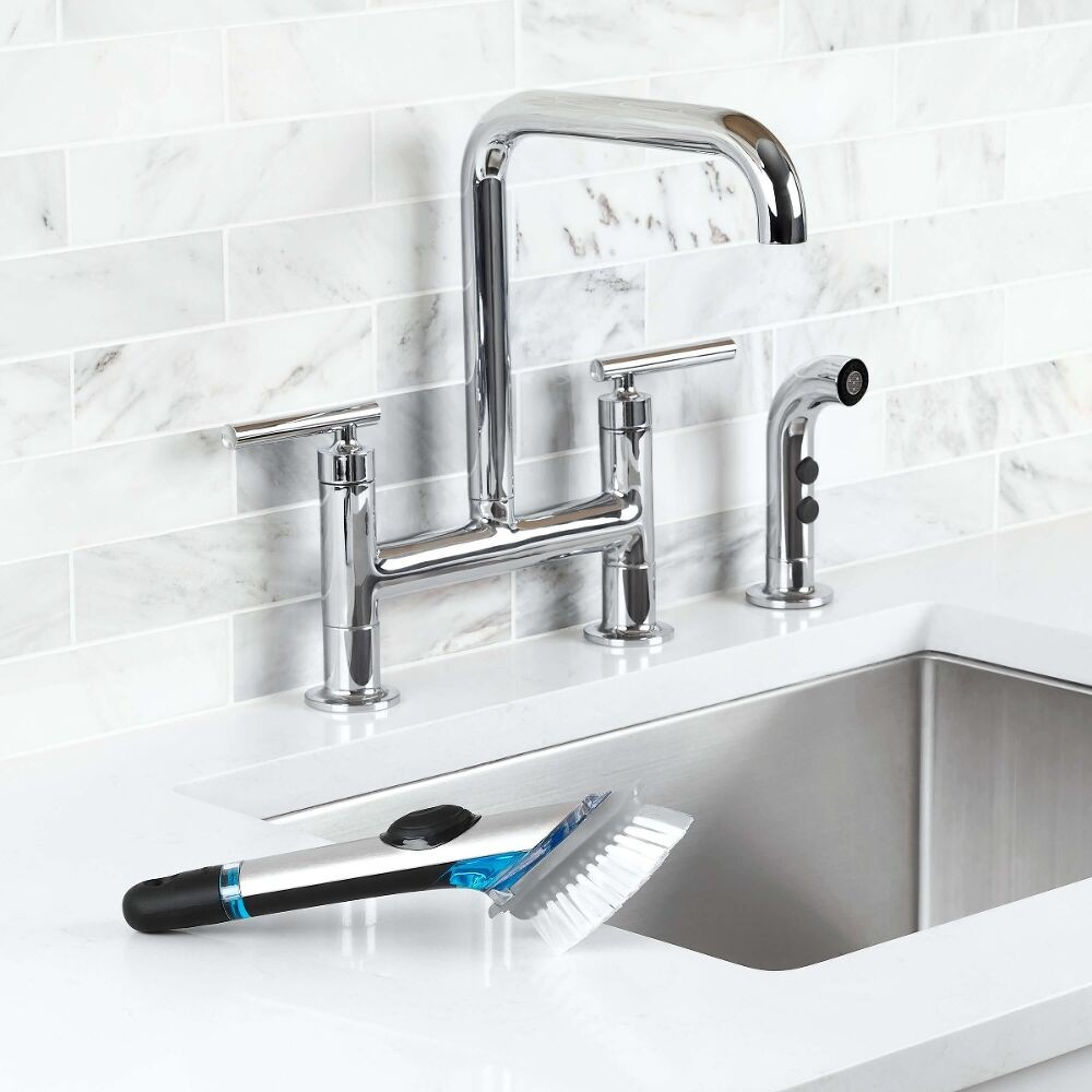 Steel Soap Dispensing Dish Brush Refills