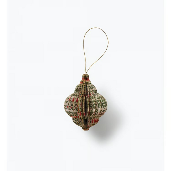 Paper Honeycomb Christmas Ornaments